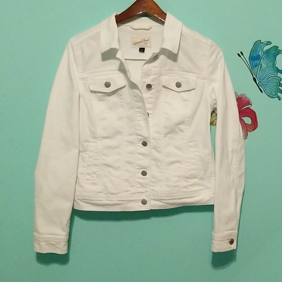 target white denim jacket